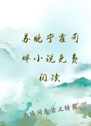 苏晚宁霍司烨小说免费阅读